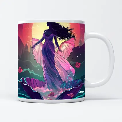 Fantasy Goddess Rising From Ocean Waves