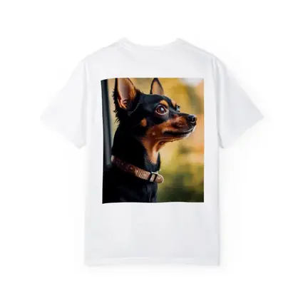 Miniature Pinscher Dog Looking Out Car Window