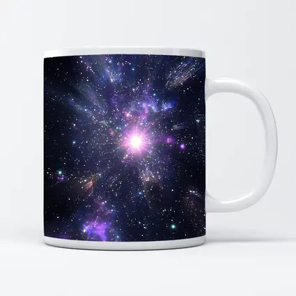 Purple Galaxy Cosmic Star Burst Space