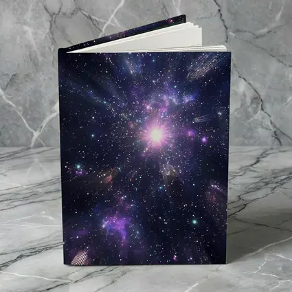 Purple Galaxy Cosmic Star Burst Space