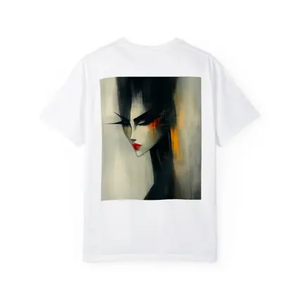 Japanese Woman Portrait Dark Painterly Art