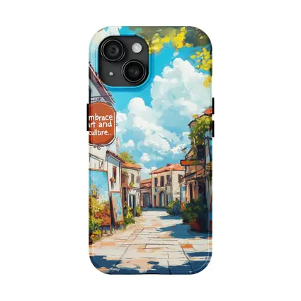 Embrace Art and Culture Mediterranean Street Scene