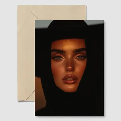 Woman Portrait Dark Moody Golden Hour