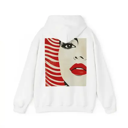 Pop Art Woman Red Lips Bold Style