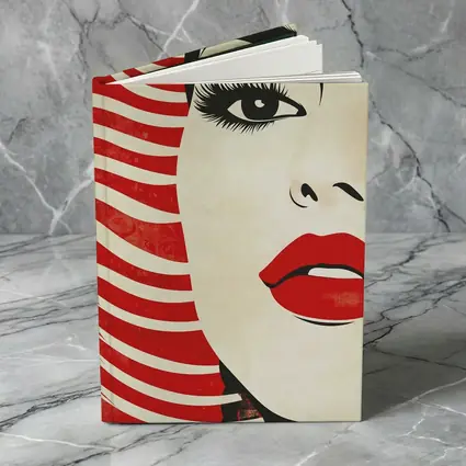 Pop Art Woman Red Lips Bold Style