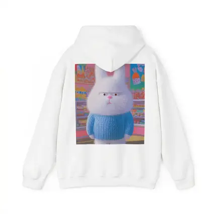 Grumpy Fluffy Bunny in Candy Shop