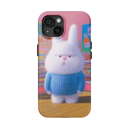 Grumpy Fluffy Bunny in Candy Shop