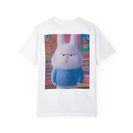Grumpy Fluffy Bunny in Candy Shop