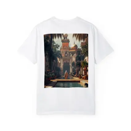 Islamic Palace Garden Courtyard With Reflecting Pool