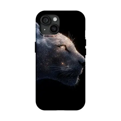 Cosmic Panther Galaxy Stars Dark Background