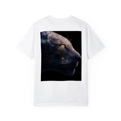 Cosmic Panther Galaxy Stars Dark Background