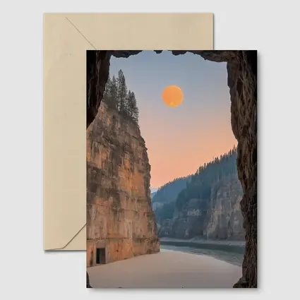 Cave View Full Moon Canyon River