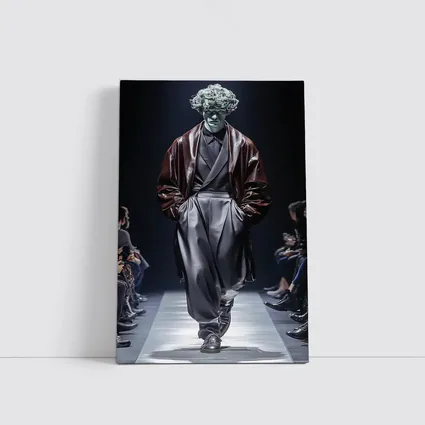 Avant Garde Fashion Model Dark Runway Show