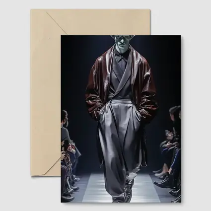 Avant Garde Fashion Model Dark Runway Show