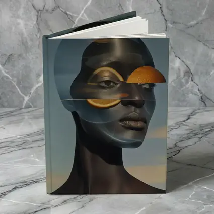 Surreal Woman Portrait With Orange Slices