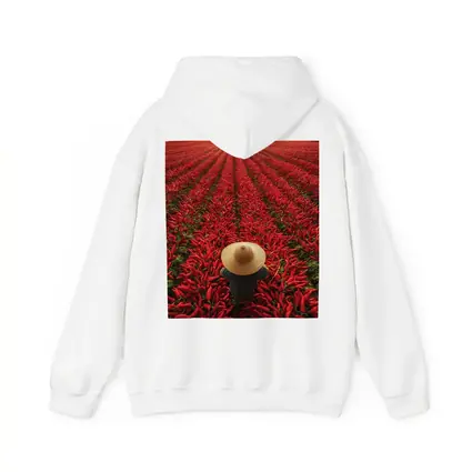 Red Chili Pepper Field Farmer Straw Hat
