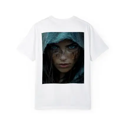 Fierce Warrior Woman Hooded Dark Fantasy Portrait