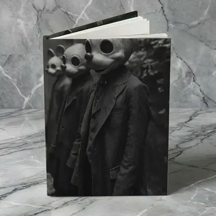 Creepy Mouse Mask Figures Dark Forest