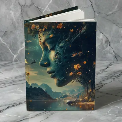 Surreal Woman Face Nature Fantasy Art