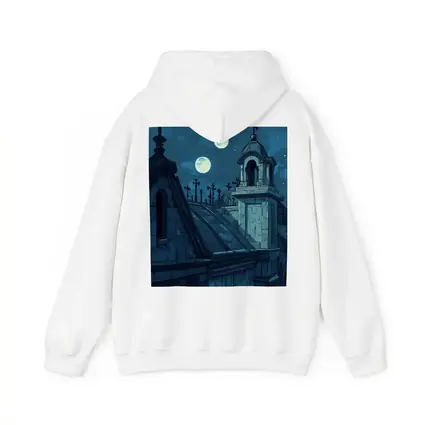 Gothic Cemetery Night Anime Art Blue Moon
