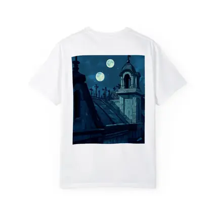 Gothic Cemetery Night Anime Art Blue Moon
