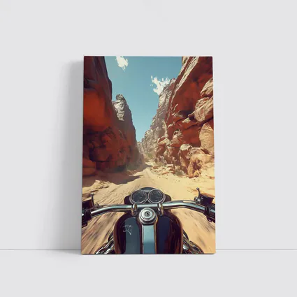 Harley Davidson Cruiser Red Rock Canyon Ride