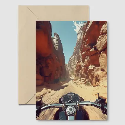 Harley Davidson Cruiser Red Rock Canyon Ride
