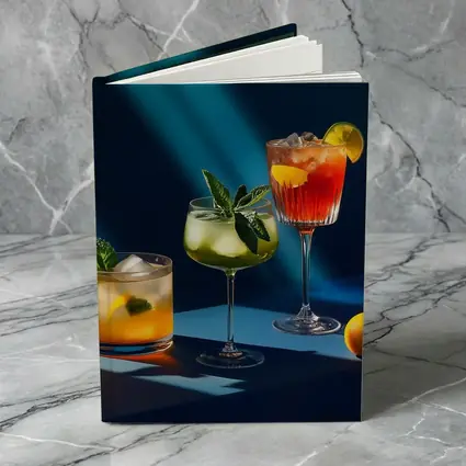 Three Cocktails Blue Studio Light