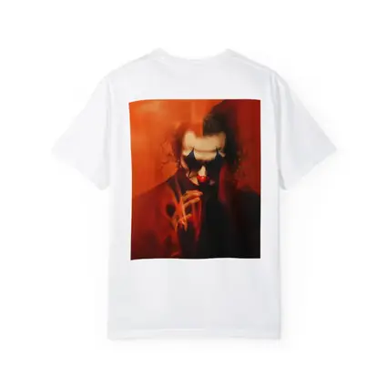 Joker Clown Portrait Red Smoky Background