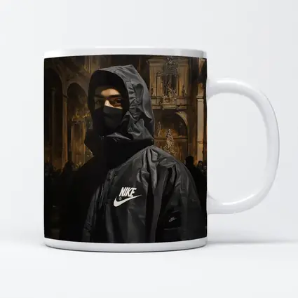 Nike Hooded Figure Baroque Church Painting