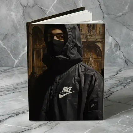 Nike Hooded Figure Baroque Church Painting