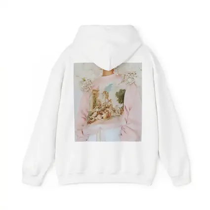 Pink Baroque Angels Classical Art Sweatshirt