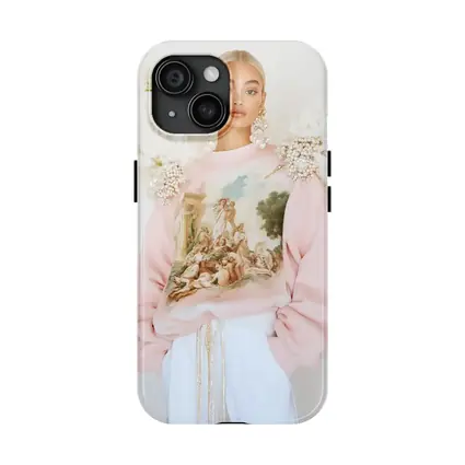 Pink Baroque Angels Classical Art Sweatshirt