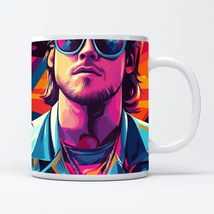 Cool Guy Sunglasses Retro Pop Art Style