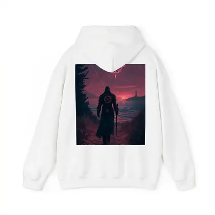 Dark Wanderer Red Sky Fantasy Art