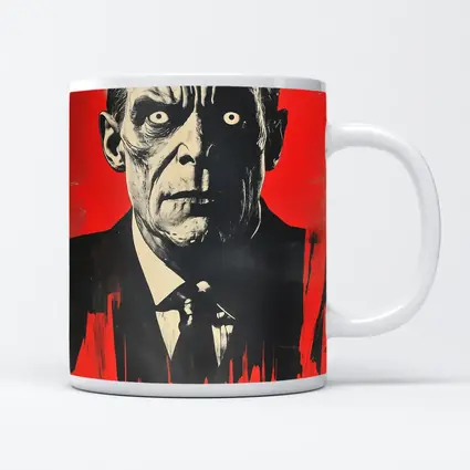 Dark Portrait Man Red Grunge Background Art