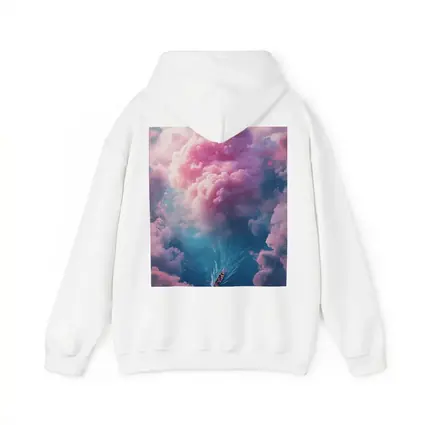 Boat Sailing Through Pink Dream Clouds