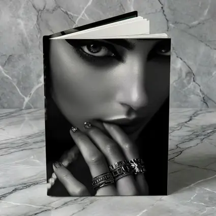 Egyptian Queen Black White Portrait Close Up