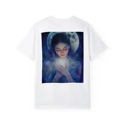 Moon Goddess Holding Glowing Orb Fantasy