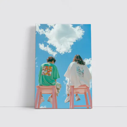 Cartoon Graphic Tees Blue Sky Clouds
