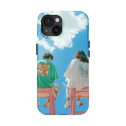 Cartoon Graphic Tees Blue Sky Clouds