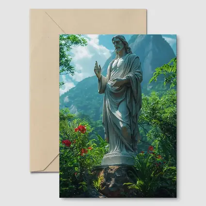 Jesus Christ Statue Green Mountain Garden