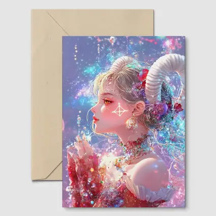 Anime Aries Girl Celestial Fantasy Art