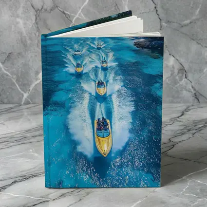 Speed Boats Racing Tropical Blue Ocean Waters