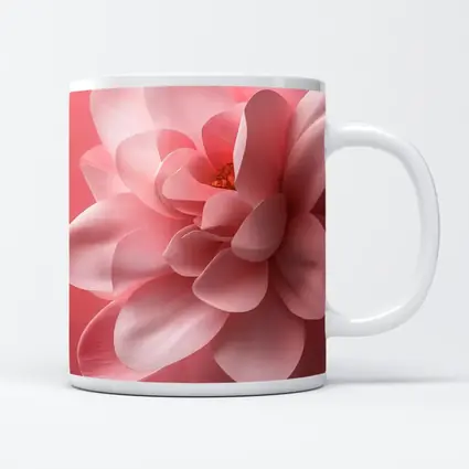Pink Dahlia Flower Soft Pink Background