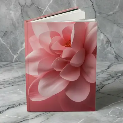 Pink Dahlia Flower Soft Pink Background