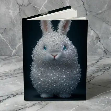 Crystal Diamond Bunny Rabbit Dark Background