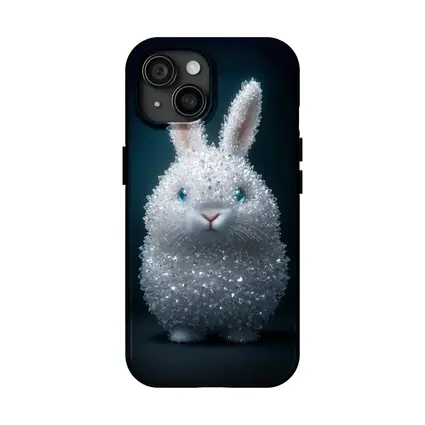 Crystal Diamond Bunny Rabbit Dark Background