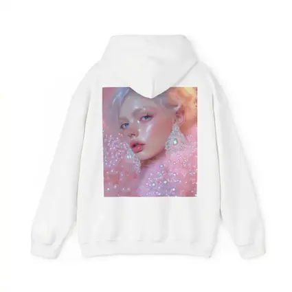 Ethereal Woman Portrait Pink Pearl Fantasy
