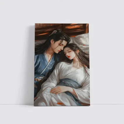 Chinese Anime Couple Romantic Traditional Hanfu Art
